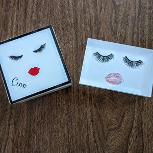 Lashes and Lips bundle of 2 - trinket box & plaque